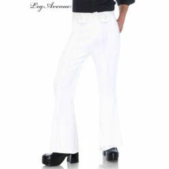 LEG AVENUE White Bell Bottom Pants