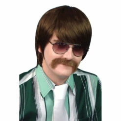 Wig-70s Brown Mod Guy