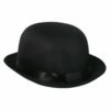 Bowler Hat - Black Satin - Dr Toms -Smiffys Shop nl1377 bowler hat black satin dr toms