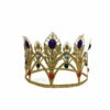 Ornate Gold Crown With Gems-Adult