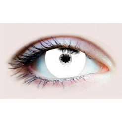 White Costume Primal Contact Lens 15.2 Mm Mini Scleral