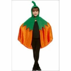 Smiffys Pumpkin Hooded Cape - Child