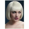 Smiffys Short Blonde Bob With Fringe - Mia -Smiffys Shop quality fever blonde bob wig mig fancy dress costumes brisbane cr
