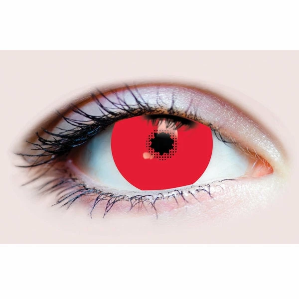 Red Costume Contact Lens 15.2 Mm Mini Scleral 3 Red Costume Contact Lens 15.2 Mm Mini Scleral