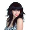 Wig- Black Layered 80s -Smiffys Shop retro black wig cropped