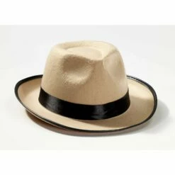 Roaring 20's Beige Fedora Hat