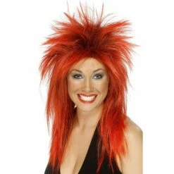 Smiffys Rock Diva Wig - Red