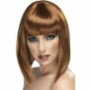 Smiffys Short Brown Blunt Glam Wig -Smiffys Shop short brown blunt glam wig 42135 costume shop brisbane cr