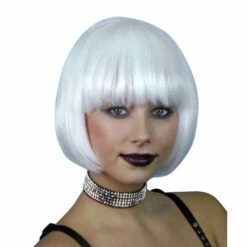 Wig-White Short Bob