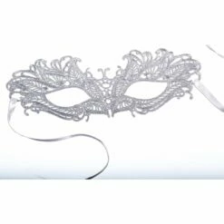Silver Lace Masquerade Mask