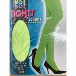 Neon Tights - Pink, Purple, Orange & Green - Forum Novelties -Smiffys Shop stockings 67788 green neon cr