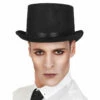 Top Hat - High Black Velvet -Smiffys Shop top hat high black velvet fancy dress costume shop brisbane cr