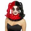 Smiffys Twisted Harlequin Black And Red Wig -Smiffys Shop twisted harlequin black and red wig fancy dress brisbane cr