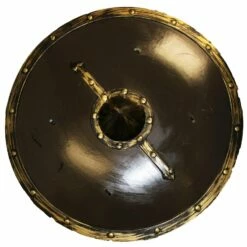 Warrior Shield In Black And Gold