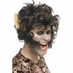 Smiffys Werewolf Wig With Large Ears & Sideburns