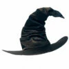 Witch Hat - Black Satin -Smiffys Shop witch hat black satin