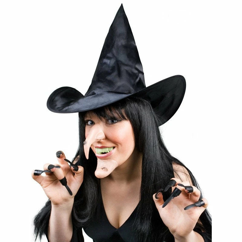 Witch Set-Hat, Nose, Chin, Teeth & Claws 3 Witch Set-Hat, Nose, Chin, Teeth & Claws